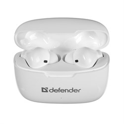 Наушники Defender Twins 903, TWS, вакуумные, микрофон, сенсор, 250 мАч, белые - фото 51380290