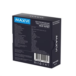 Наушники Maxvi MHF-107BT, вакуумные, игровые, сенсорное управление, 30/300 мАч, черные - фото 51380415