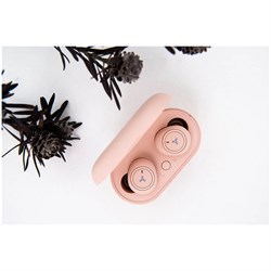 Наушники Accesstyle Melon TWS, беспроводные, вакуумные, 40/300 мАч, дисплей, розовые - фото 51380436