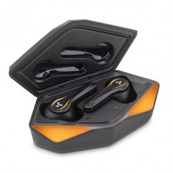 Наушники Accesstyle Wild TWS, игровые, вакуумные, 50/400мАч, отклик 60мс,подсветка,оранжевые - фото 51380442
