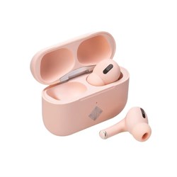 Наушники Telefunken TF-1102B, беспроводные, вакуумные, микрофон, BT5.0, 50/350 мАч, розовые - фото 51380563