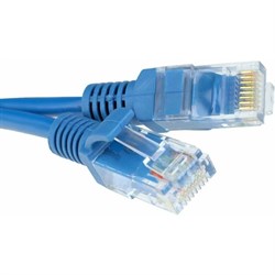 Патч-корд Гарнизон PC-UTP-5e-1-B, UTP 5е кат., RJ-45(m)-RJ-45(m), 1 м, синий - фото 51380632