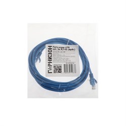 Патч-корд Гарнизон PC-UTP-5e-3-B, UTP 5е кат., RJ-45(m)-RJ-45(m), 3 м, синий - фото 51380654