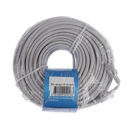 Патч-корд DORI, UTP 4 кат., RJ-45(m)-RJ-45(m), 30 м, серый - фото 51380958