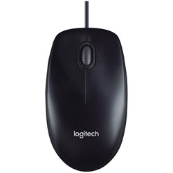 Мышь Logitech M90, проводная, оптическая, 1000 dpi, USB, чёрная - фото 51381221