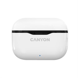 Наушники Canyon TWS-3, вакуумные, микрофон, 40/300 мАч, handsfree, IP33, белые - фото 51381252