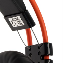 Наушники CANYON Corax GH-5A, игровые, микрофон, 2x3.5 мм + USB, 2м, чёрно-оранжевые - фото 51381443