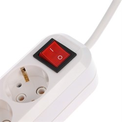 Сетевой фильтр 5bites SP5W-350 5S, 5 розеток, 3х1.5 мм2, с з/к, 16 A, ABS, 5 м, белый - фото 51383051