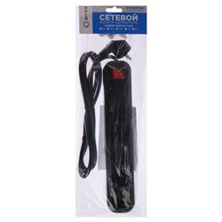 Сетевой фильтр 5bites SP6B-318 6S, 6 розеток, 3х1.5 мм2, с з/к, 16 A, ABS, 1.8 м, чёрный - фото 51383066