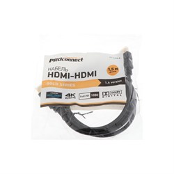 Кабель PROconnect, HDMI - HDMI 1.4, 1.5 м., черный - фото 51383069
