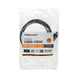 Кабель PROconnect, HDMI - HDMI 1.4, 1.5 м., черный - фото 51383071