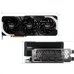 Видеокарта Palit RTX4070 GAMINGPRO, RTX 4070 12 Гб, GDDR6Х, HDMI, DP - фото 51383444