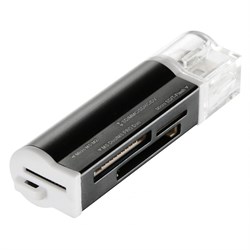 Кард-ридер OTG Buro BU-CR-3101, USB/Micro SD/ SD/ MS/ MMC/ RS-MMC, чёрный - фото 51384144