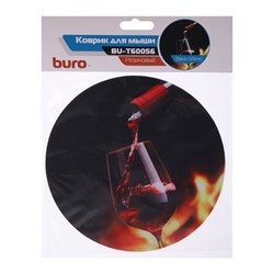 Коврик для мыши Buro BU-T60056, 200x200x1.5мм, рис. "Вино" - фото 51384167