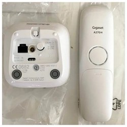 Радиотелефон DECT Gigaset A270, АОН, спикерфон, 80 контактов, подсветка кнопок, белый - фото 51384317