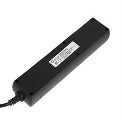 Сетевой фильтр 5bites SP4B-218 4S, 4 розетки, 1.8 м, 10 А, 3х0.75 мм2, с выкл., черный - фото 51384337