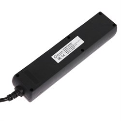 Сетевой фильтр 5bites SP4B-250 4S, 4 розетки, 5 м, 10 А, 3х0.75 мм2, с з/к, с выкл., черный - фото 51384349