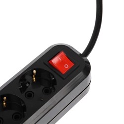 Сетевой фильтр 5bites SP5B-330 5S, 5 розеток, 3 м, 16 А, 3х1.5 мм2, с выкл., черный - фото 51384372