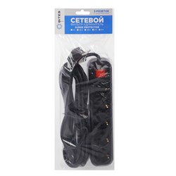 Сетевой фильтр 5bites SP5B-350 5S, 5 розеток, 5 м, 16 А, 3х1.5 мм2, с з/к, с выкл., черный - фото 51384380