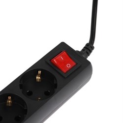 Сетевой фильтр 5bites SP6B-250 6S, 6 розеток, 5 м, 10 А, 3х0.75 мм2, с з/к, с выкл., черный - фото 51384384