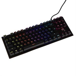 Клавиатура Smartbuy RUSH Z33, игровая, проводная, механическая, 87+12 клавиш, USB, чёрная - фото 51384455