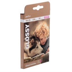 Фотобумага для струйной печати А6 (100 х 150 мм), 50 листов Perfeo, 230 г/м2, односторонняя, глянцевая - фото 51384925