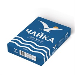 Бумага А4 500л ЧАЙКА, 80г/м2, белизна 162% CIE, класс В - фото 51385512