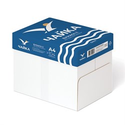 Бумага А4 500л ЧАЙКА, 80г/м2, белизна 162% CIE, класс В - фото 51385514