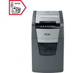 Шредер Rexel Optimum AutoFeed 130M, фрагменты 2х15мм, 130 листов, скрепки, скобы, пл.карты - фото 51385933