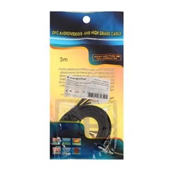 Кабель-переходник аудио ExeGate EX-CCA-458-2.0, Jack 3.5 мм(m)-2xRCA(m), 2 м, черный - фото 51386547