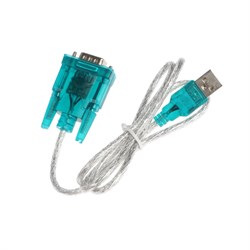 Кабель-адаптер ExeGate EX-UAS-0.8, USB 2.0 - RS232, 0.8 м, серебристый - фото 51386621