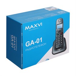 Радиотелефон DECT Maxvi GA-01, Caller ID, интерком, спикерофон, АОН, конференц-связь, черный - фото 51386694