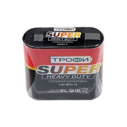 Батарейка солевая "Трофи" Super Heavy Duty, 3R12-1S, 4.5В, спайка, 1 шт. - фото 51387035