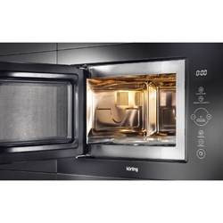 Встраиваемая микроволновая печь Körting KMI 825 TGN, 25 л, 8 режимов, гриль,чёрная - фото 51387348