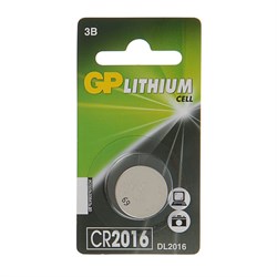 Батарейка литиевая GP, CR2016-1BL, 3 В, блистер, 1 шт. - фото 51387460