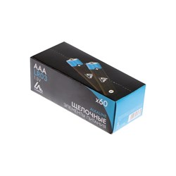 Батарейка алкалиновая (щелочная) LuazON, AAA, LR03, спайка, 4 штуки - фото 51387571