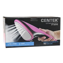 Отпариватель Centek CT-2372, напольный, 2200 Вт, 1500 мл, 45 г/мин, шнур 1.7 м, малиновый - фото 51387719