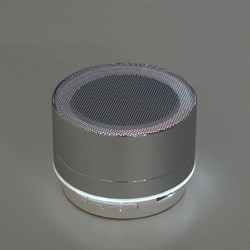 Портативная колонка Luazon LAB-05, 3 Вт, 520 мАч, Bluetooth, USB, microSD, microUSB, серебристый - фото 51388075