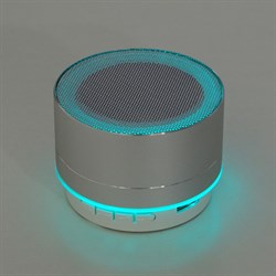 Портативная колонка Luazon LAB-05, 3 Вт, 520 мАч, Bluetooth, USB, microSD, microUSB, серебристый - фото 51388077