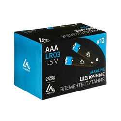 Батарейка алкалиновая (щелочная) Luazon, 6LR61, 9V, крона, блистер, 1 штука - фото 51388188