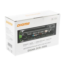 Автомагнитола Digma DCR-380G 1DIN, 4 x 45 Вт - фото 51388271