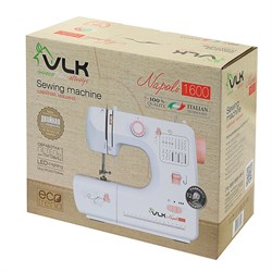 Швейная машина VLK Napoli 1600, 16 операций, полуавтомат, белая - фото 51388376