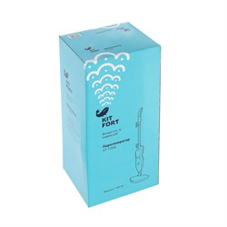 Паровая швабра Kitfort КТ-1006, 1500 Вт, 450 мл, шнур 5 м, черно-белая - фото 51388408