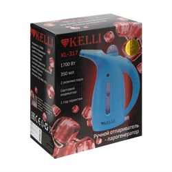 Отпариватель KELLI KL-317, ручной, 1700 Вт, 350 мл, розовый - фото 51388458