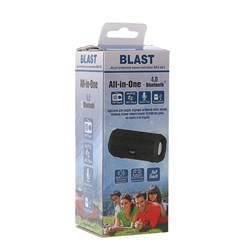 Портативная колонка Blast BAS-461, BT, 10 Вт, microSD, FM, микрофон, 1200 мАч, черная - фото 51388604