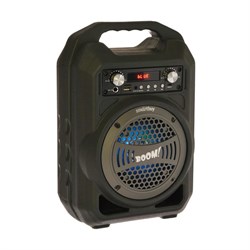 Портативная колонка Smartbuy BOOM, 9 Вт, Bluetooth, MP3-плеер, FM-радио, черная - фото 51388638