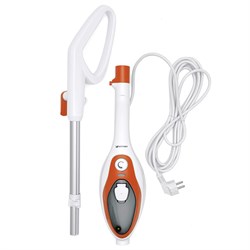 Паровая швабра Kitfort KT-1004-3, 1500 Вт, 350 мл, шнур 4.8 м, бело-оранжевая - фото 51388735