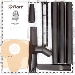 Пылесос Bort BSS-1220-Pro, 1250/250 Вт, сухая/влажная уборка, 20 л, синий - фото 51388811