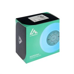Портативная колонка LuazON LPCK-06, 150 мАч, водостойкая, на присоске, синяя - фото 51388932
