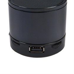 Портативная колонка LuazON Hi-Tech08, 3 Вт, 300 мАч, microSD, USB, черная - фото 51389085